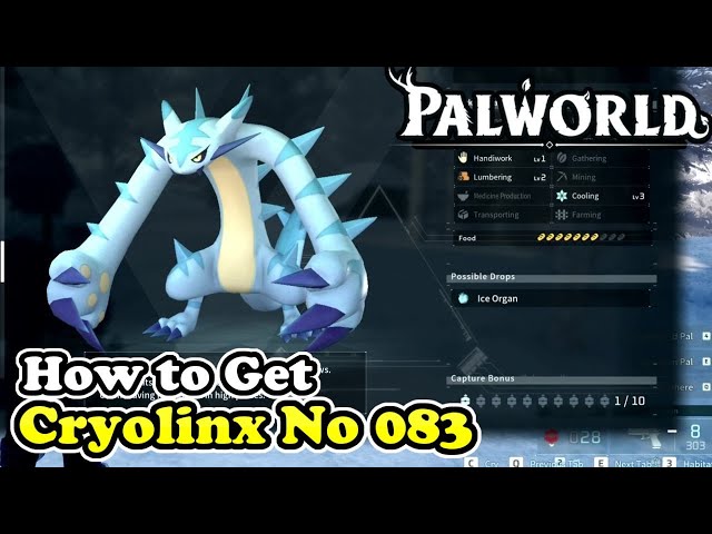 Palworld How to Get Cryolinx (Palworld No 083)