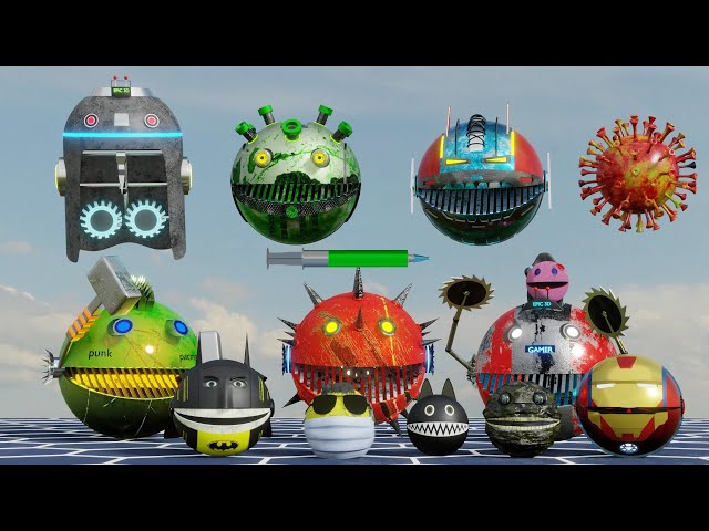 Pacman vs All Pacman Enemies - Robot Pacman - Monster Pacman - Coronavirus