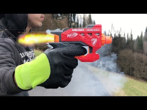 ROCKET POWERED NERF BULLET THOMAS AND FRIENDS + AIRPLANE FIRECRACKERS