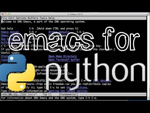 Emacs as a Python editor and IDE (Part 1): Installing elpy mode