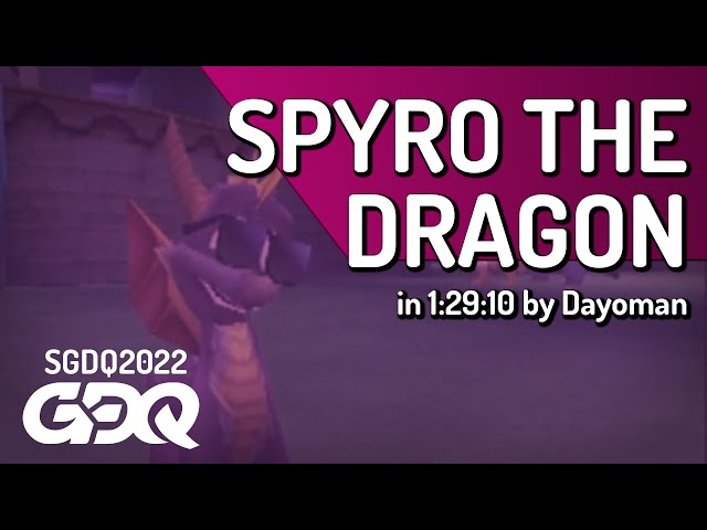 Spyro the Dragon by Dayoman in 1:29:10 - Summer Games Done Quick 2022