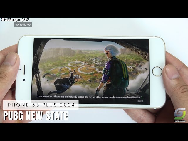 iPhone 6s Plus test game PUBG New State