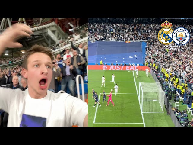 THE MOMENT REAL MADRID KNOCK MAN CITY OUT CHAMPIONS LEAGUE