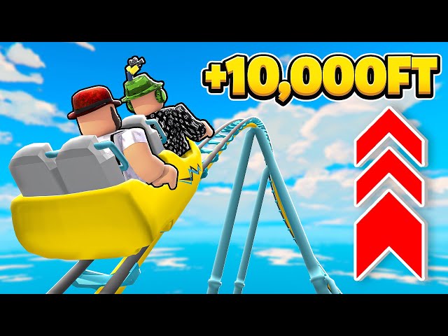 10K Feet High Roller Coaster Madness in Roblox!