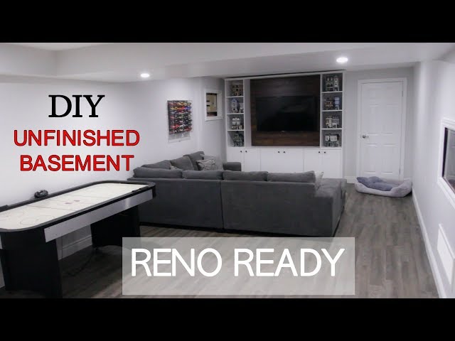 DIY UNFINISHED BASEMENT | REVEAL - RENO READY