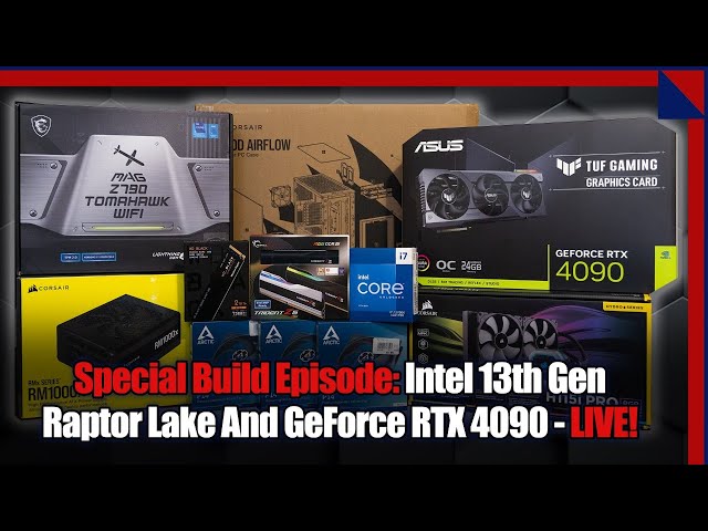 Killer Gaming PC Build LIVE! Intel 13th Gen Raptor Lake And RTX 4090