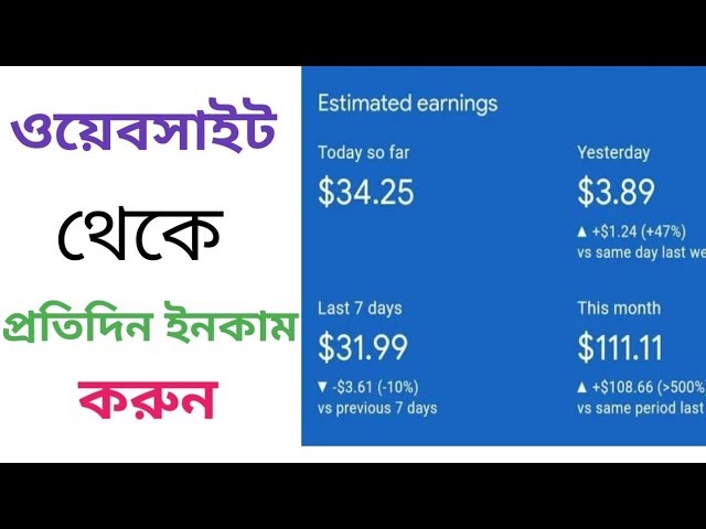 প্রতিদিন ওয়েবসাইট থেকে ২০০ টাকা ইনকাম করুন | How to Earn Money Google Adsense 2024