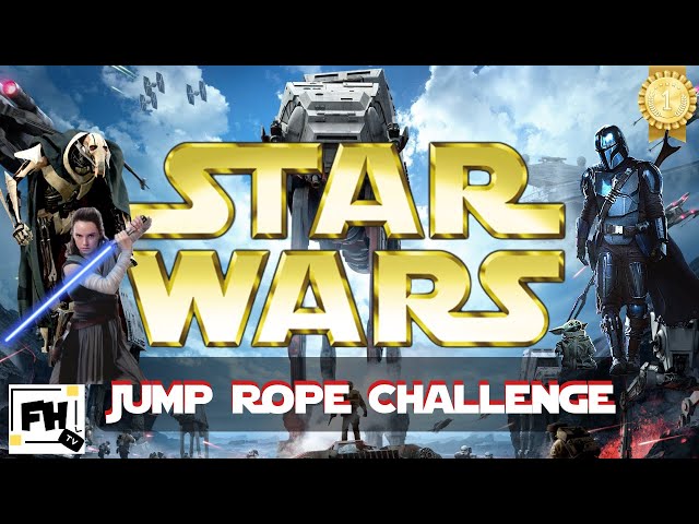 Star Wars Jedi Jump Rope Fitness Cardio Training | Family Workout Ft. TeachPhysEd Ben Pirillo