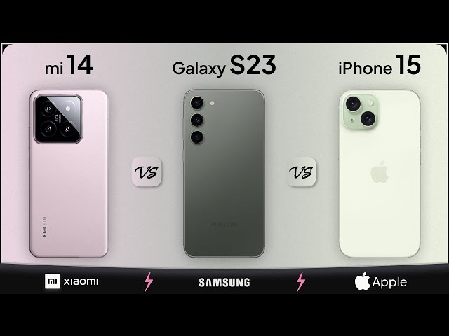Xiaomi 14 vs Galaxy S23 vs iPhone 15 | Mobile Nerd