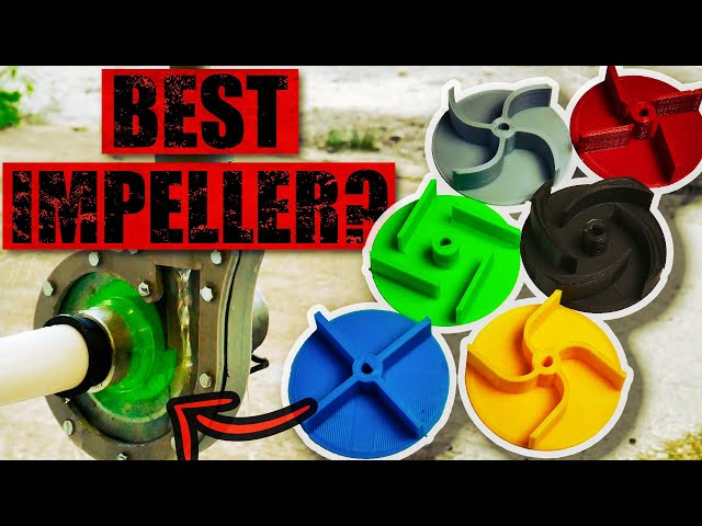 Testing Different Water Pump IMPELLERS - Which One PERFORMS THE BEST?  [REMAKE]