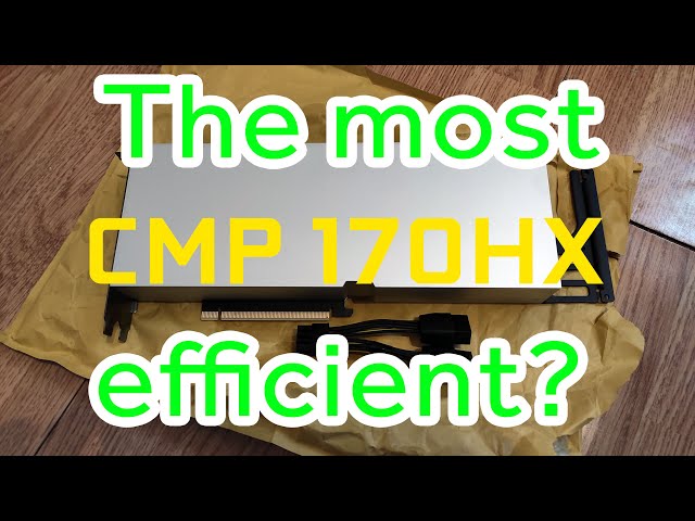 The most efficient? - CMP 170HX Mining LIVE - ETH, ERGO, RVN, CFX