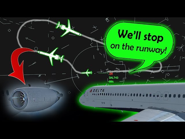 [REAL ATC] Delta MD-90 LEFT ENGINE STOPS after takeoff | Damage found!