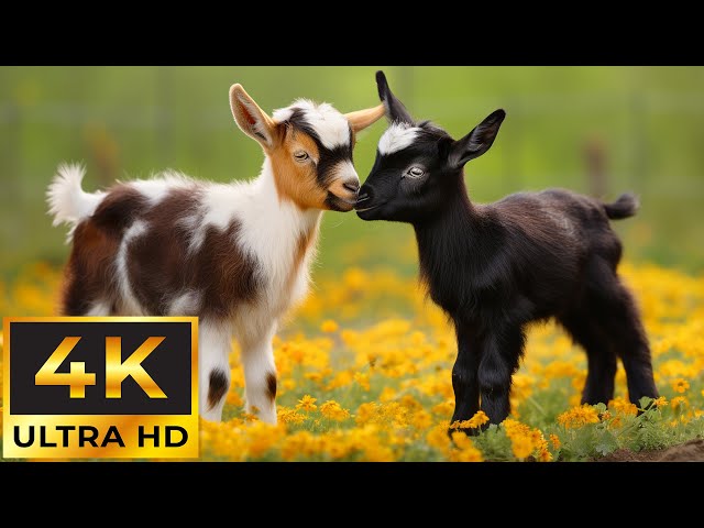 The Most Adorable Young Animals On Earth With Relaxing Music - Cute Baby Animals 4K