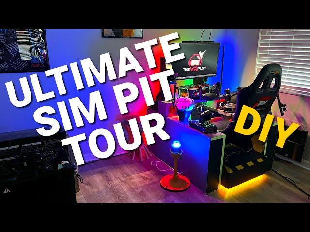 Best VR Flight Simulator Setup!  #simpit #simrig #vr #diy