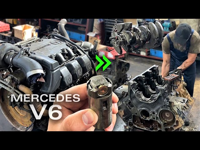 Mercedes V6. MILEAGE - 1 MILLION ENGINE REPAIR OM501. PART 1