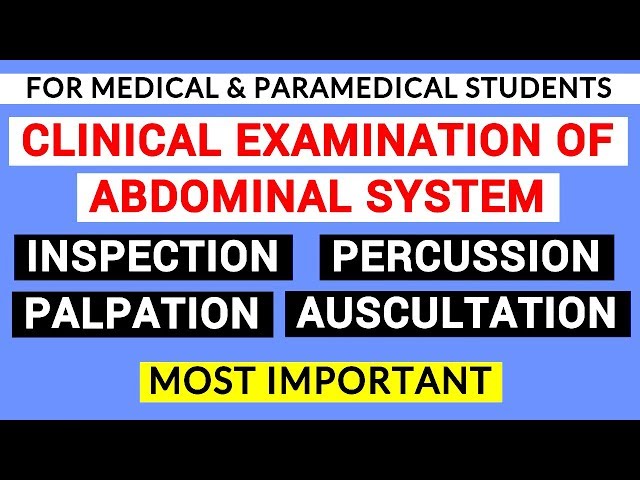 ABDOMINAL SYSTEM EXAMINATION | CLINICAL LAB | PHYSIOLOGY PRACTICALS