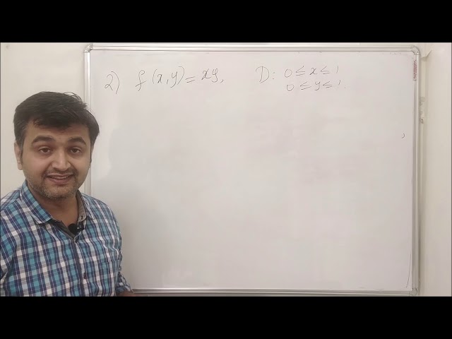 Session 2 : Examples on double integration examples over rectangle using Riemann sums.