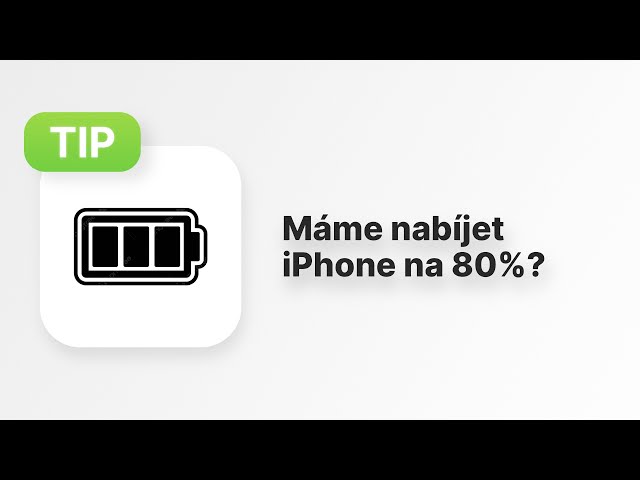 Apple Tip #105: Máme nabíjet iPhone jen na 80%?