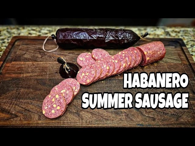 Habanero Cheddar Summer Sausage Recipe - Smokin' Joe's Pit BBQ