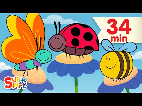 Butterfly Ladybug Bumblebee | + More Kids Songs | Super Simple Songs