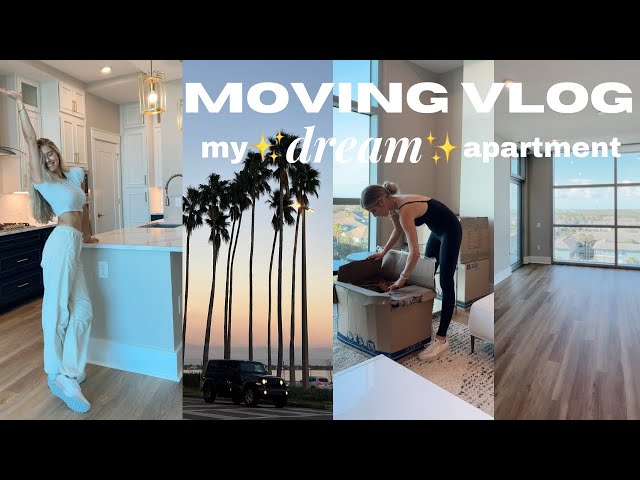 MOVING INTO MY NEW APARTMENT + empty apartment tour! unpacking, first night in Tampa & settling in.