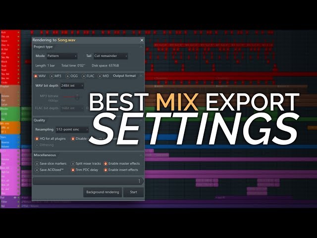 Best Export Settings - Why Does My Mix Sound Bad After Exporting? - FL Studio