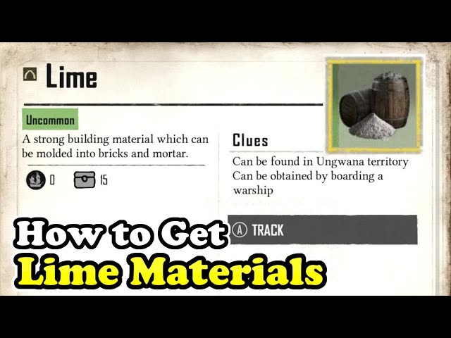 Skull And Bones How to Get Lime Materials