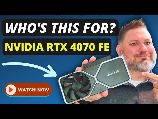 Nvidia's RTX 4070 Is Here! BUT Should You Care? RTX 4070 FE Review