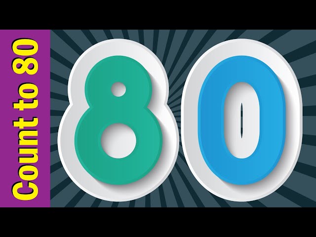 Count to 80 | Learn Numbers 1 to 80 | Learn Counting Numbers | ESL for Kids | Fun Kids English