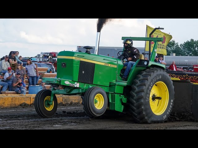 Tractor Pull 2023: King Of The Hill Farm Stock Tractors. Flora, IN.