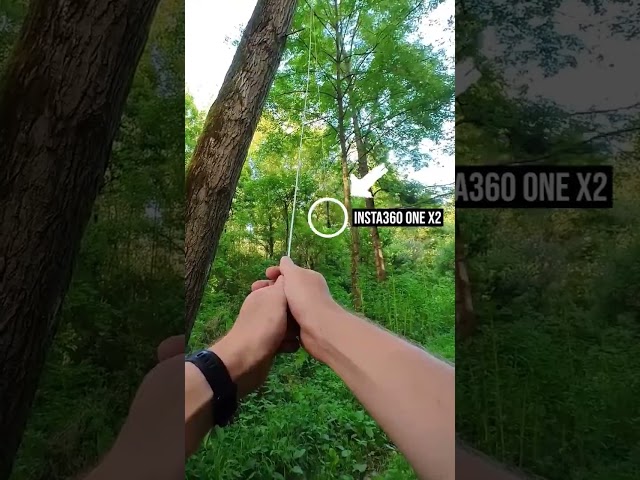 I created this INSANE Rope Diving Shots with a 360° camera 🤯📸