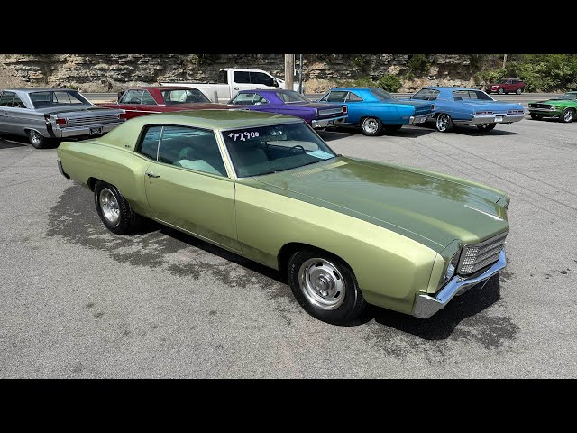 Test Drive 1970 Chevrolet Monte Carlo $17,900 Maple Motors #2570