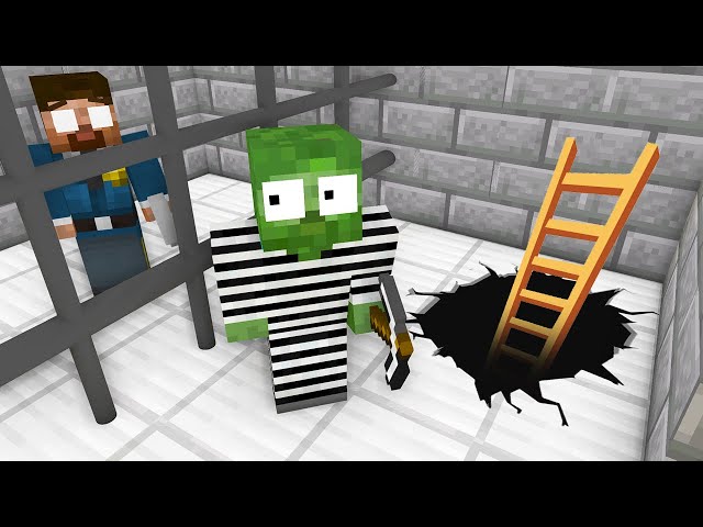 Monster School : BECAME PRISON ESCAPE - Minecraft Animation