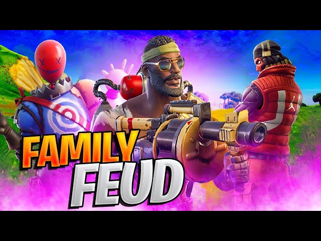 FORTNITE FAMILY FEUD - Me Vs. My Family In A CUSTOM Solo Match!