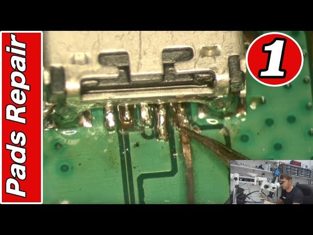 MOBILE REPAIRING COURSE #1 Charging connector pads repair