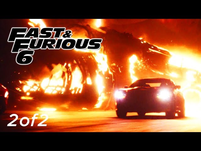 Plane Chase Scene 2of2 - FAST and FURIOUS 6 (Dodge Charger) 1080p