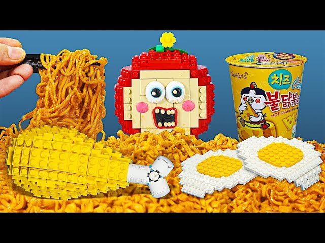 🔴 [LIVE] Best Of LEGO Mukbang Yellow Food Challenge – ASMR Eating Sound || Lego MUKBANG