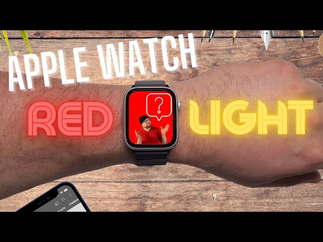 Das bedeutet das rote Licht auf der Apple Watch