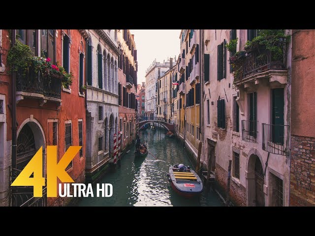 4K Documentary Film - Venice Walking Tour - 1 HR