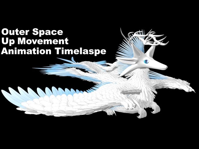 Outer Space Move Up Animation Process Timelapse: How I Animate My Original Character Rapterokin