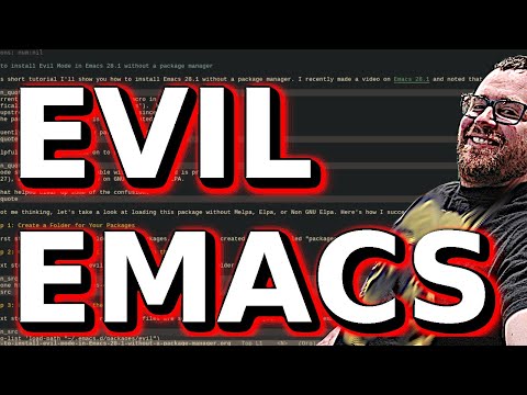 Installing Evil Mode Manually in Emacs 28 1