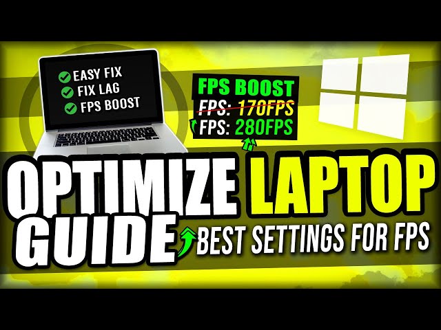 How to Optimize ANY Laptop For Gaming & Windows Performance! 🔧Boost FPS & Fix  2021!