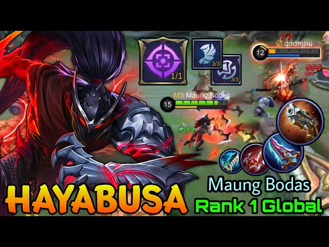 Hayabusa Deadly Shadow!! Time to Hunt The Enemies!! - Top 1 Global Hayabusa by Maung Bodas - MLBB