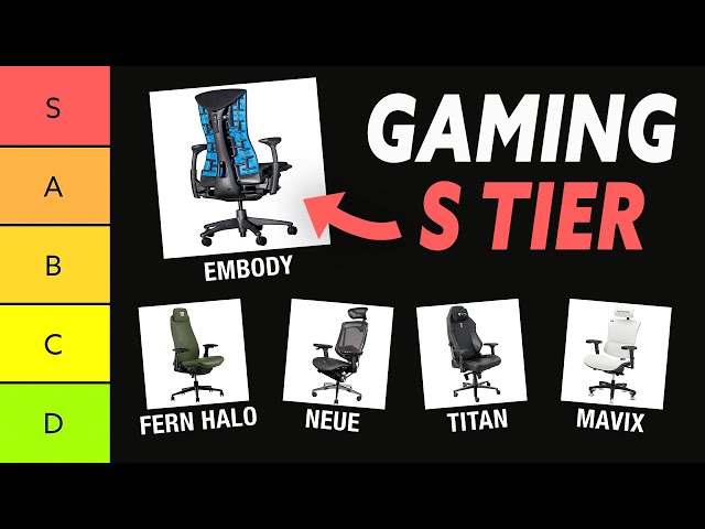 We Ranked 12 Gaming Chairs (Best Office Chair Tier List)
