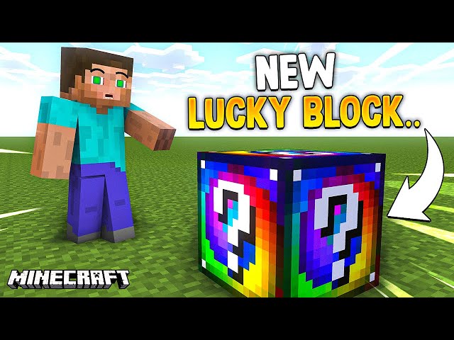 Minecraft But there are New Unique LUCKY BLOCKS!