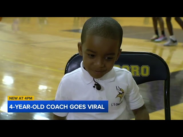 "Lil Coach Bess": High school basketball coach's son steals the spotlight