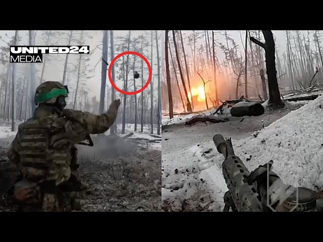 Kreminna. Ukraine’s Azov Brigade Take out Squad of Russians. Trench / Forest Assault. Part 2
