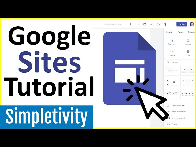 How to use Google Sites - Tutorial for Beginners