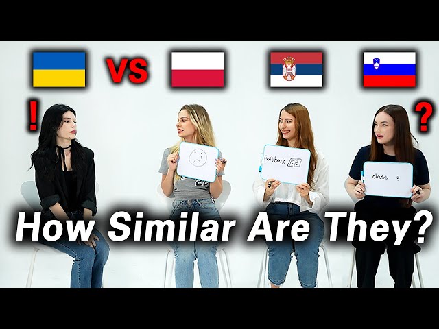 Ukrainian Language | Can Polish, Serbian and Slovenian speakers understand it?