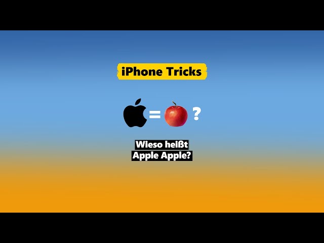 Wieso Apple Apple heißt #shorts - iPhone-Tricks.de